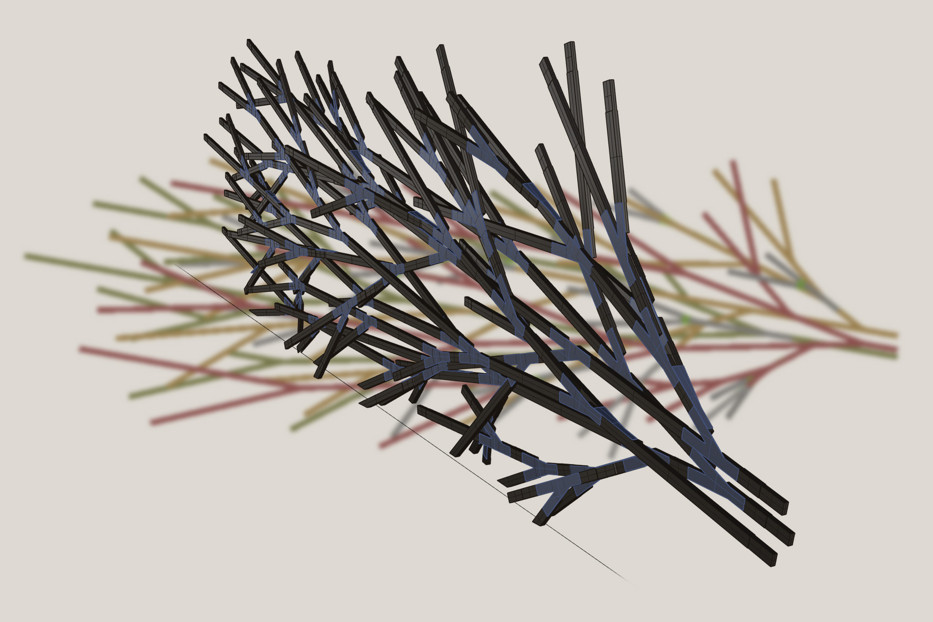 IMM · Bentwood rod detail